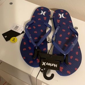 Hurley Ditzy Costal Blue 9 M new Sandals